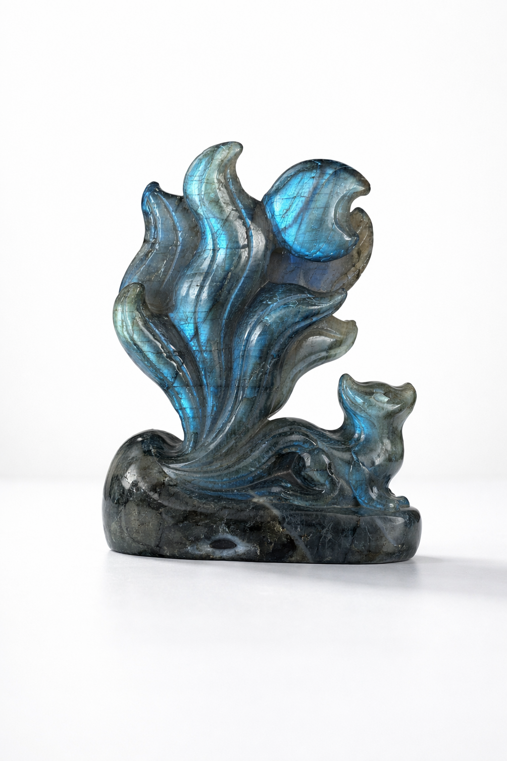 Labradorite 9-Tail Fox Flash of the Veil