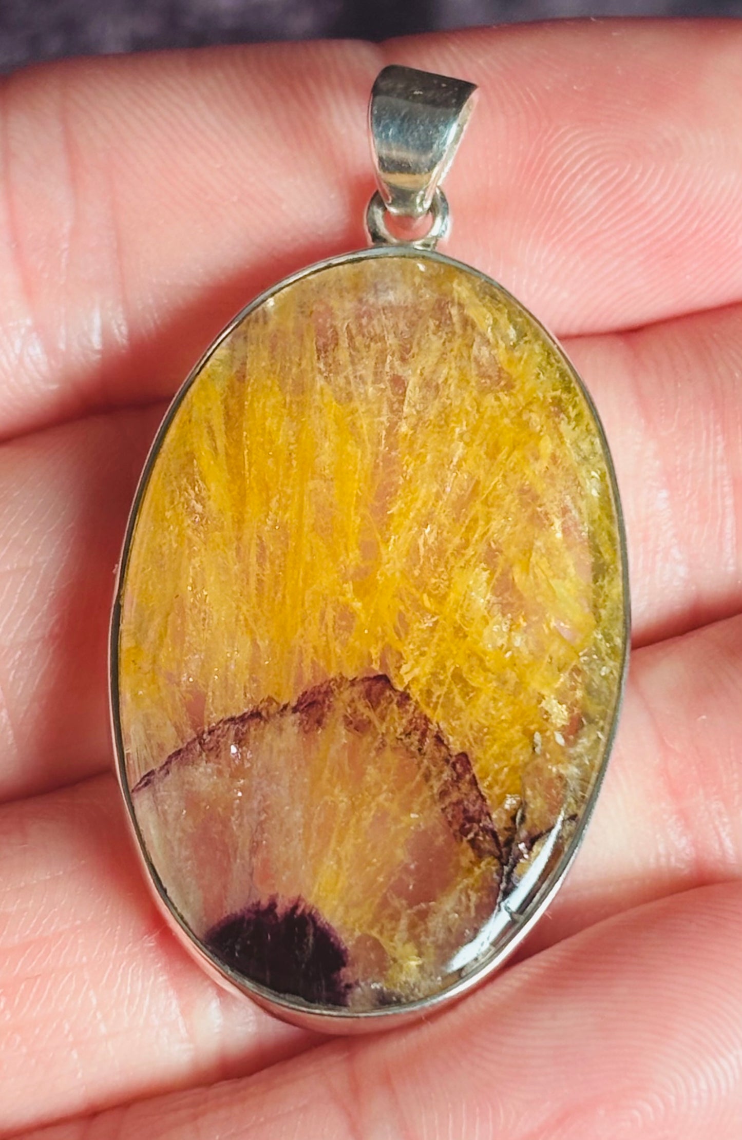 Rare Witch's Miller in Blue John Pendant | Sterling Silver | One of a Kind