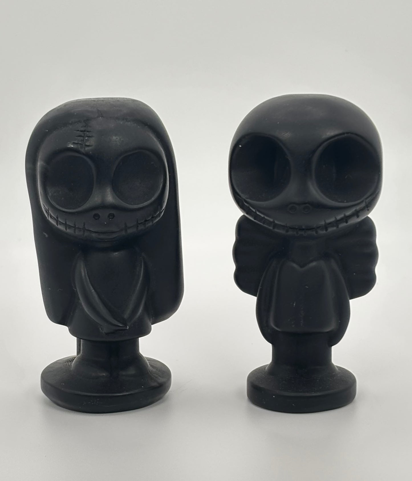 Obsidian Jack & Sally Carving - Shadow Union Pair