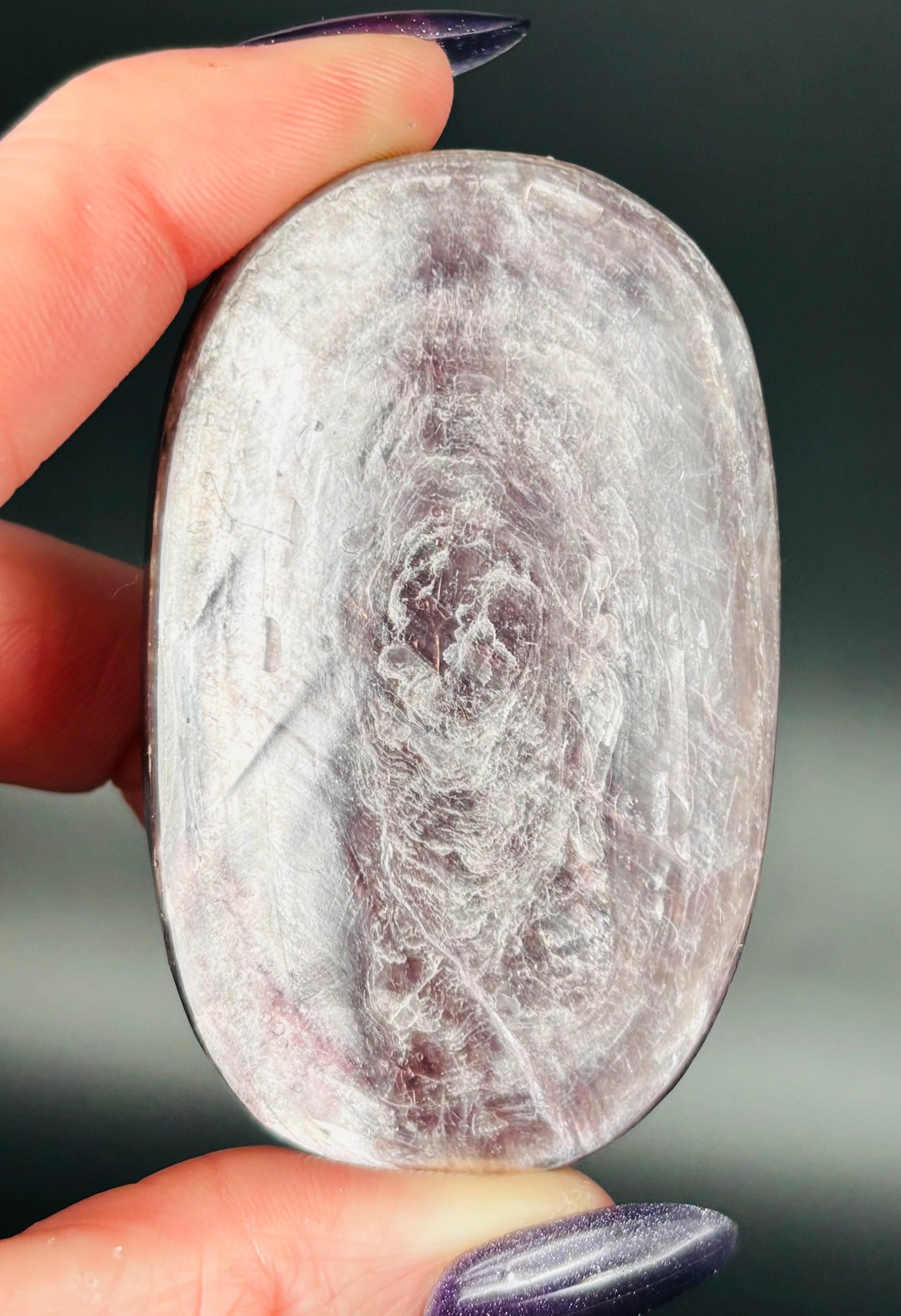 Purple Mica Palm Stone – Super Flash (Chosen at Random)