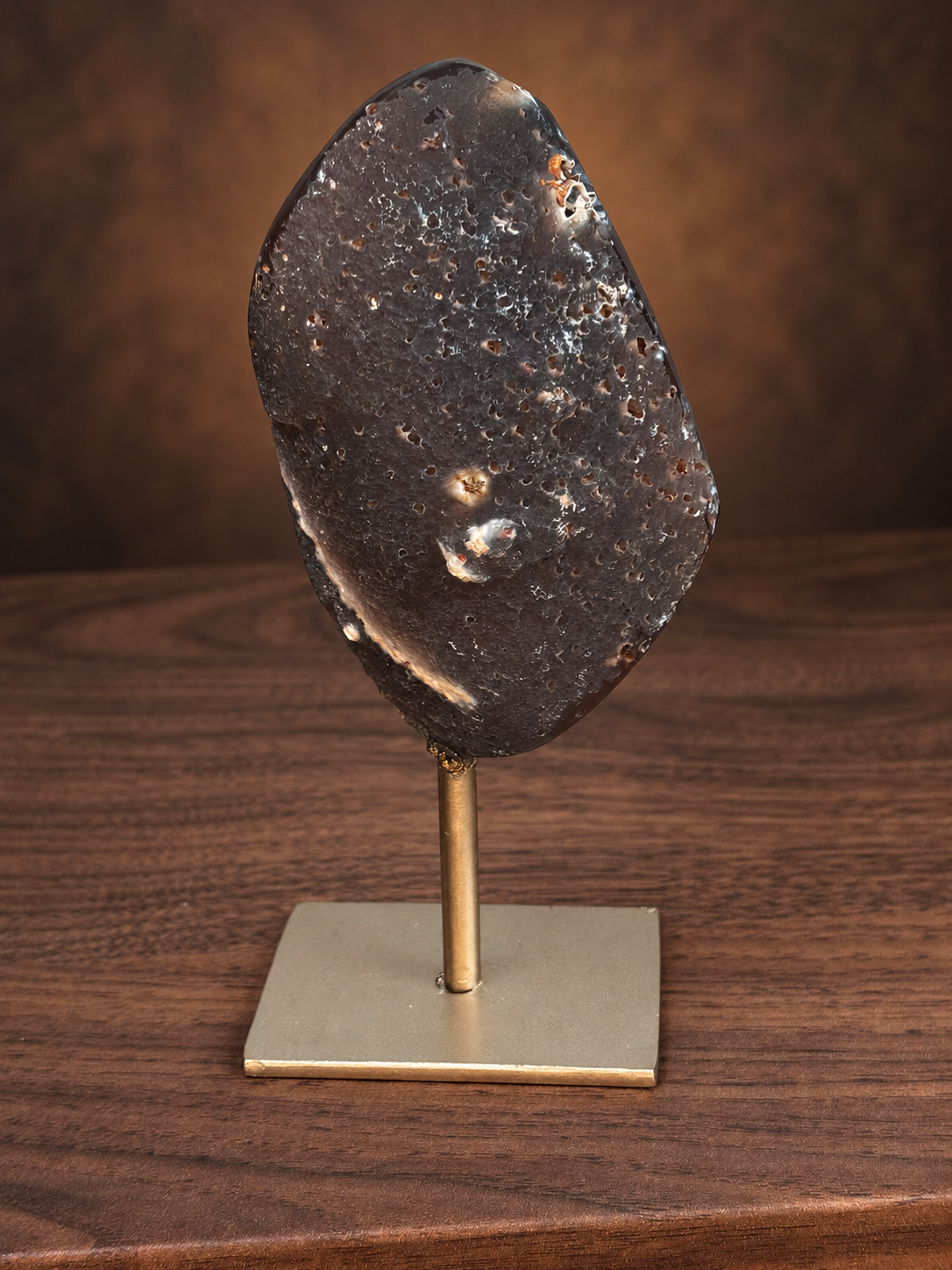 Brazilian Druzy Agate Freeform on Stand