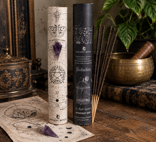 Seduction Spell Incense | Midnight Oud & Amethyst Pendulum