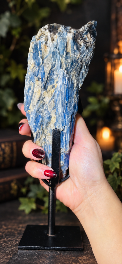 Brazilian Blue Kyanite Statement Specimen | Custom Display Stand