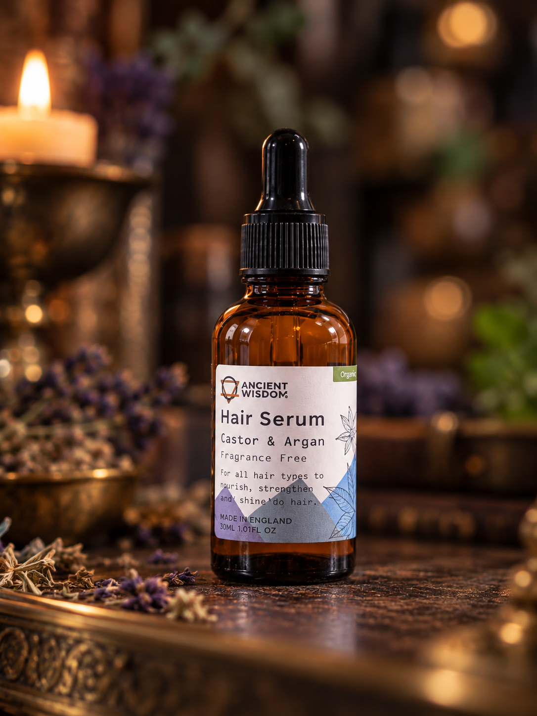 Organic Castor & Argan Hair Serum | The Crown Ritual