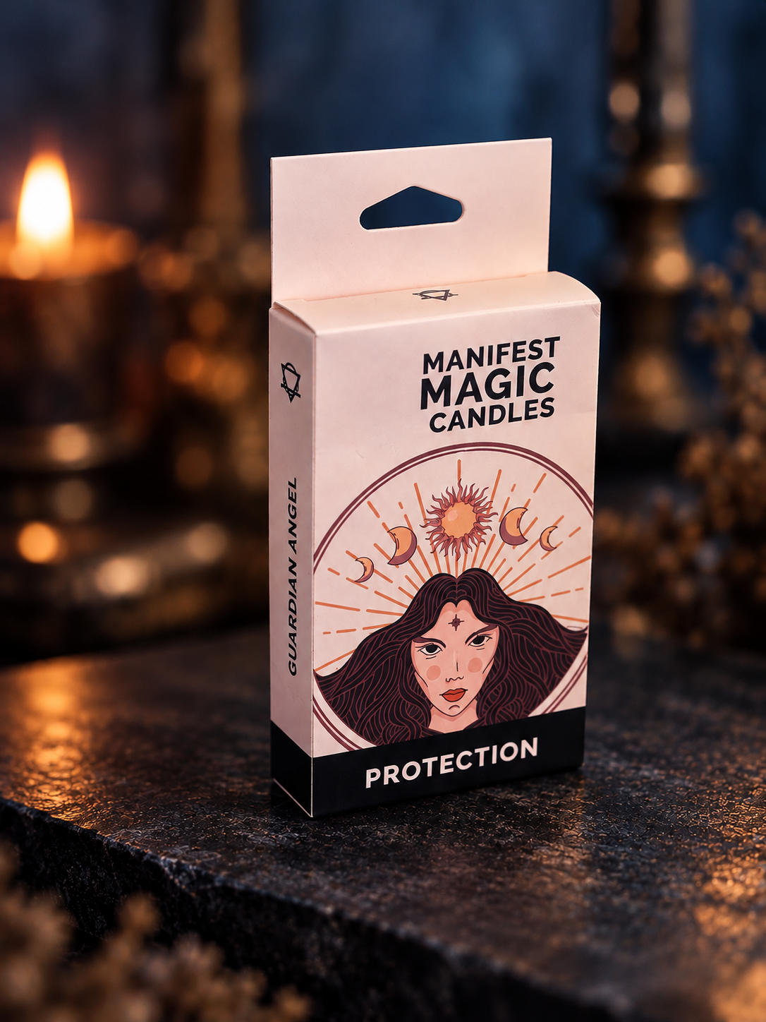 White Protection Chime Candles | Cleansing, Warding & Spellwork – Pack of 12