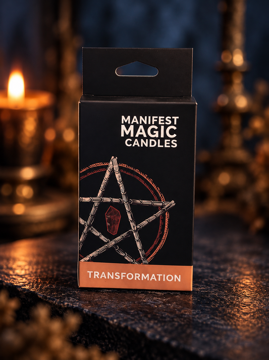 Black Transformation Chime Candles | Protection & Banishing – Pack of 12