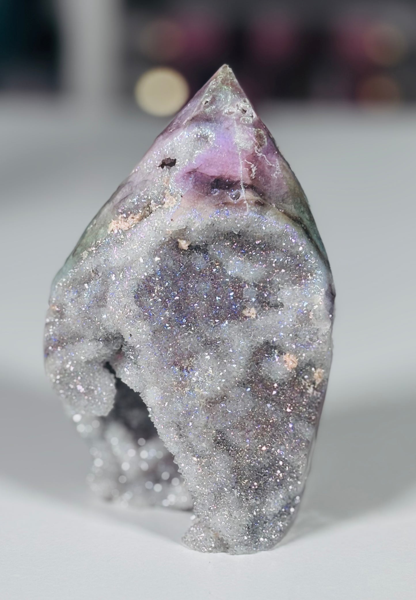 ✨ Aura Sphalerite Druzy Point ✨