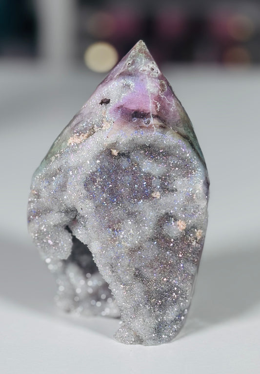 ✨ Aura Sphalerite Druzy Point ✨