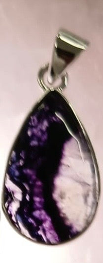 Blue John Pendant B | Sterling Silver