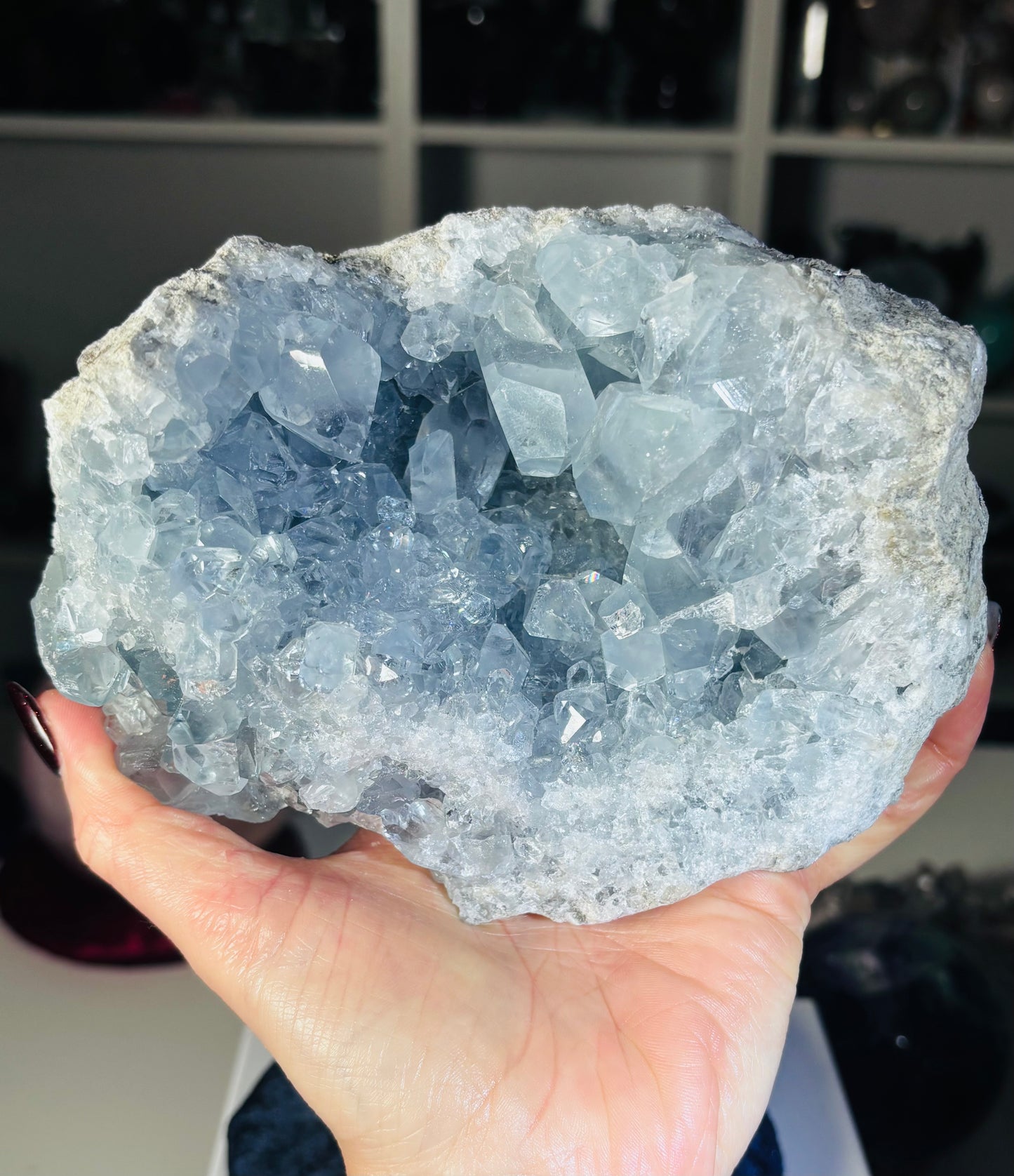 💙 Statement Celestite Cluster – Madagascar 💙