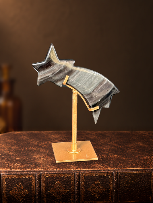 Silver Sheen Obsidian Shooting Star