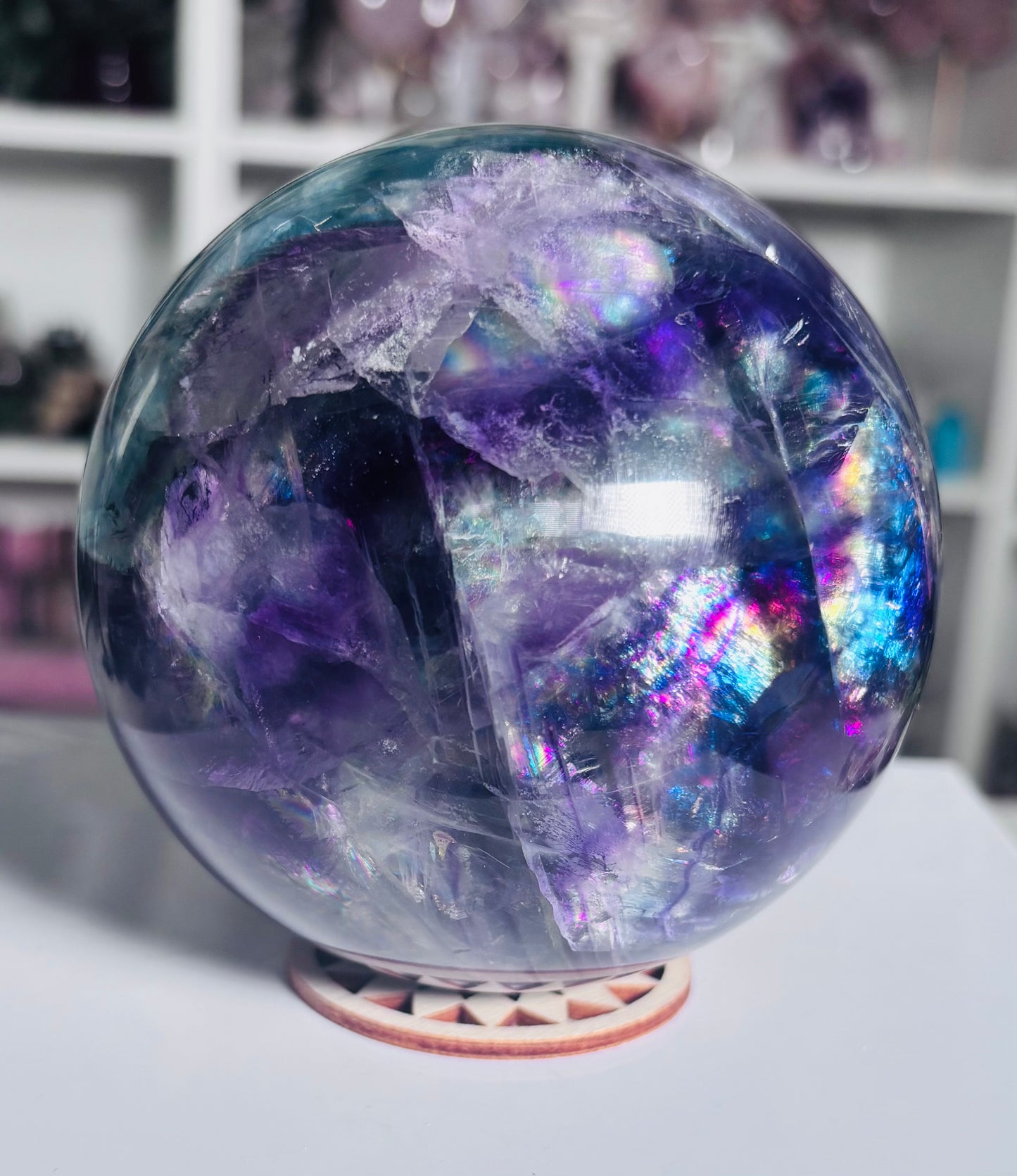 💎 Statement Rainbow Fluorite Sphere 💎