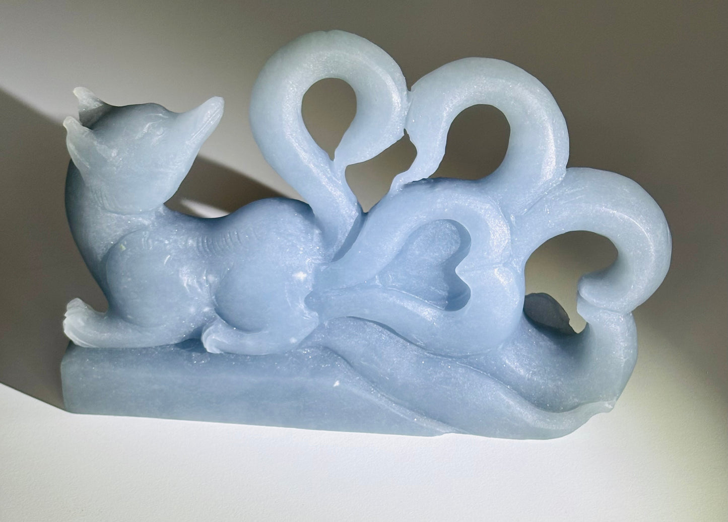 Celestial Angelite Spirit Guardian Carving – 1.148kg Statement Piece