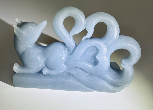 Celestial Angelite Spirit Guardian Carving – 1.148kg Statement Piece