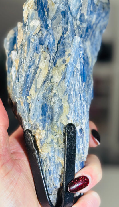 Brazilian Blue Kyanite Statement Specimen | Custom Display Stand