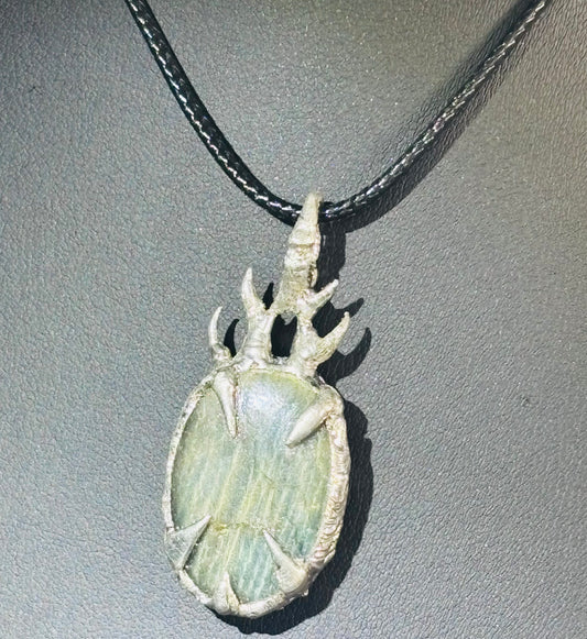 Golden Flash Labradorite Claw Pendant | One of One