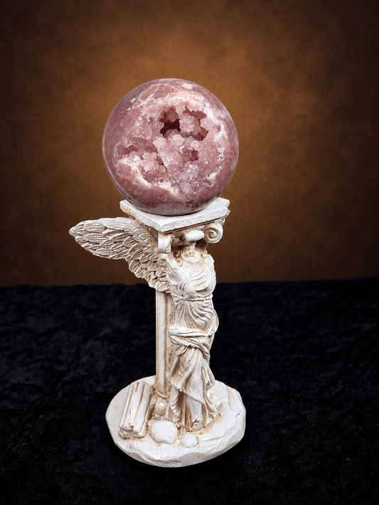 Brazilian Deep Pink Amethyst Druzy Sphere