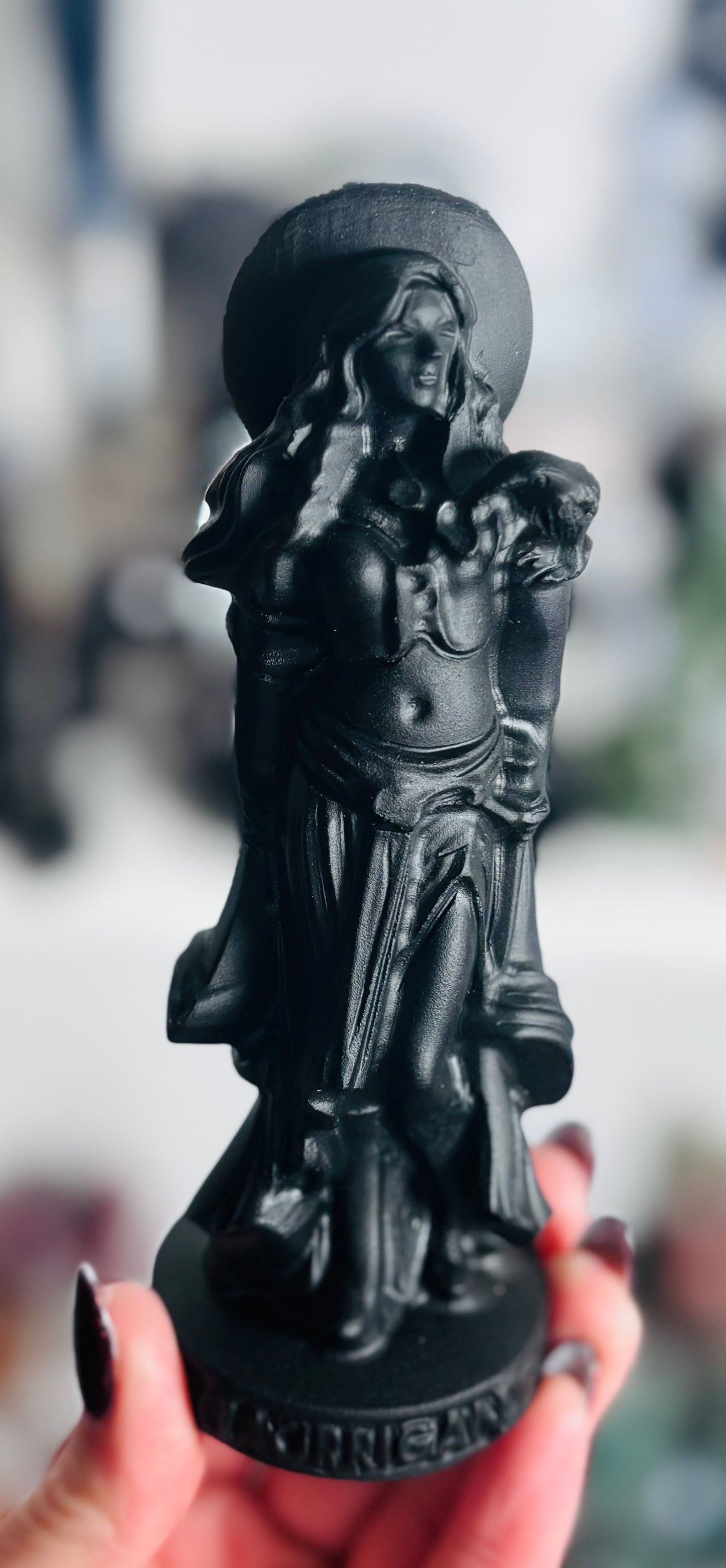 🖤 The Morrígan Obsidian Carving 🖤