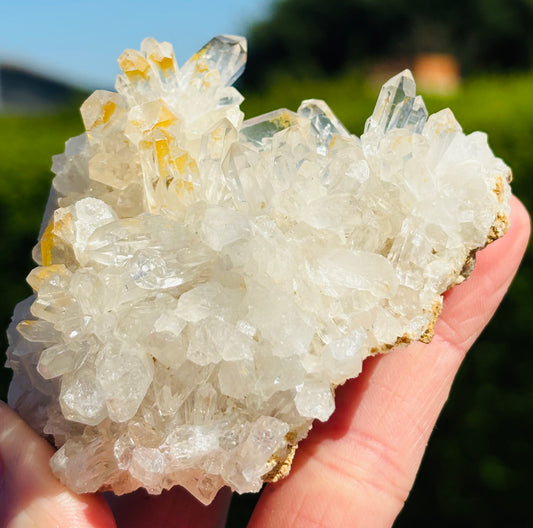 Golden Healer Needle Quartz Cluster  Brazilian Formation (171g)