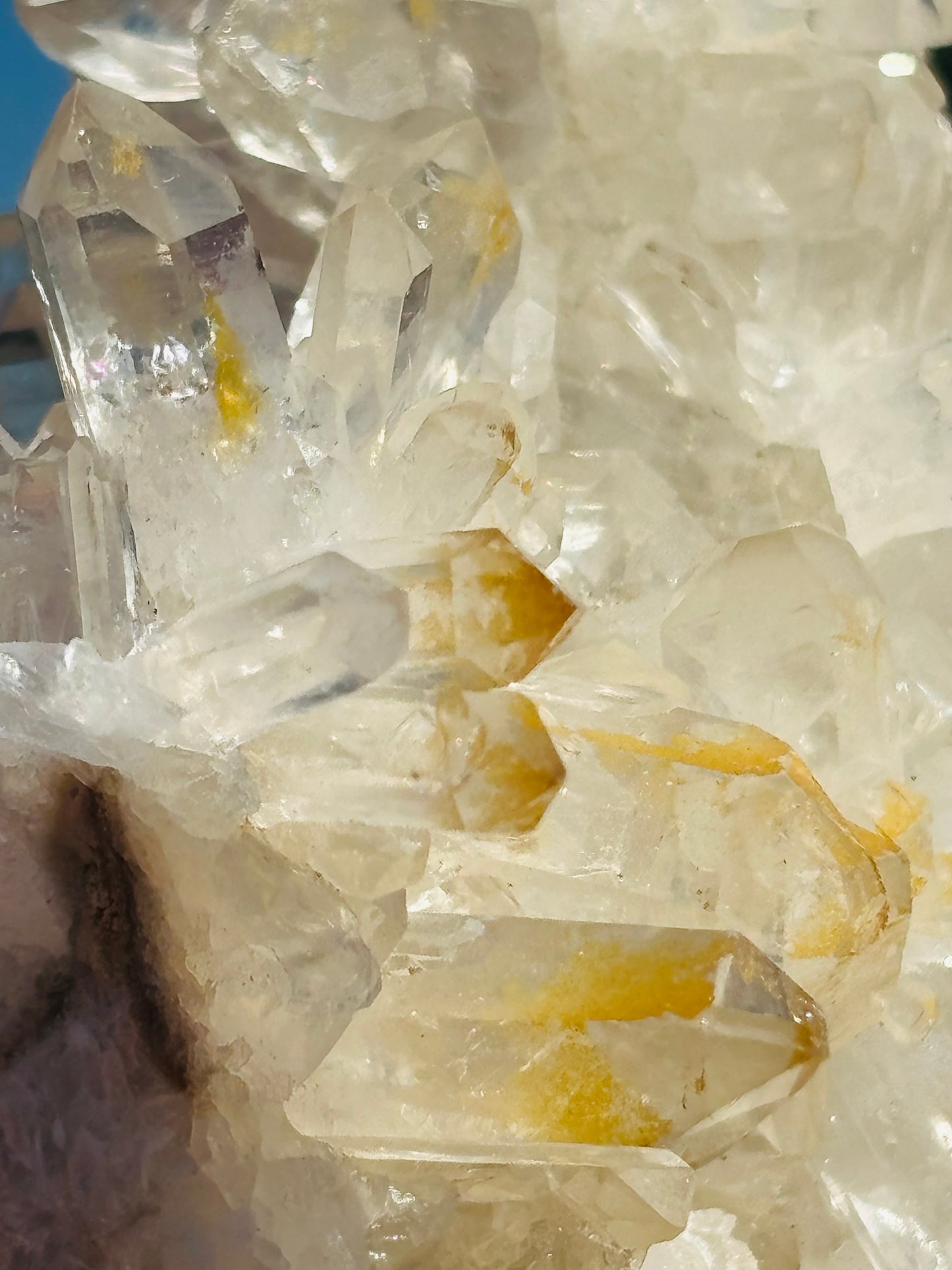 Golden Healer Needle Quartz Cluster  Brazilian Formation (171g)