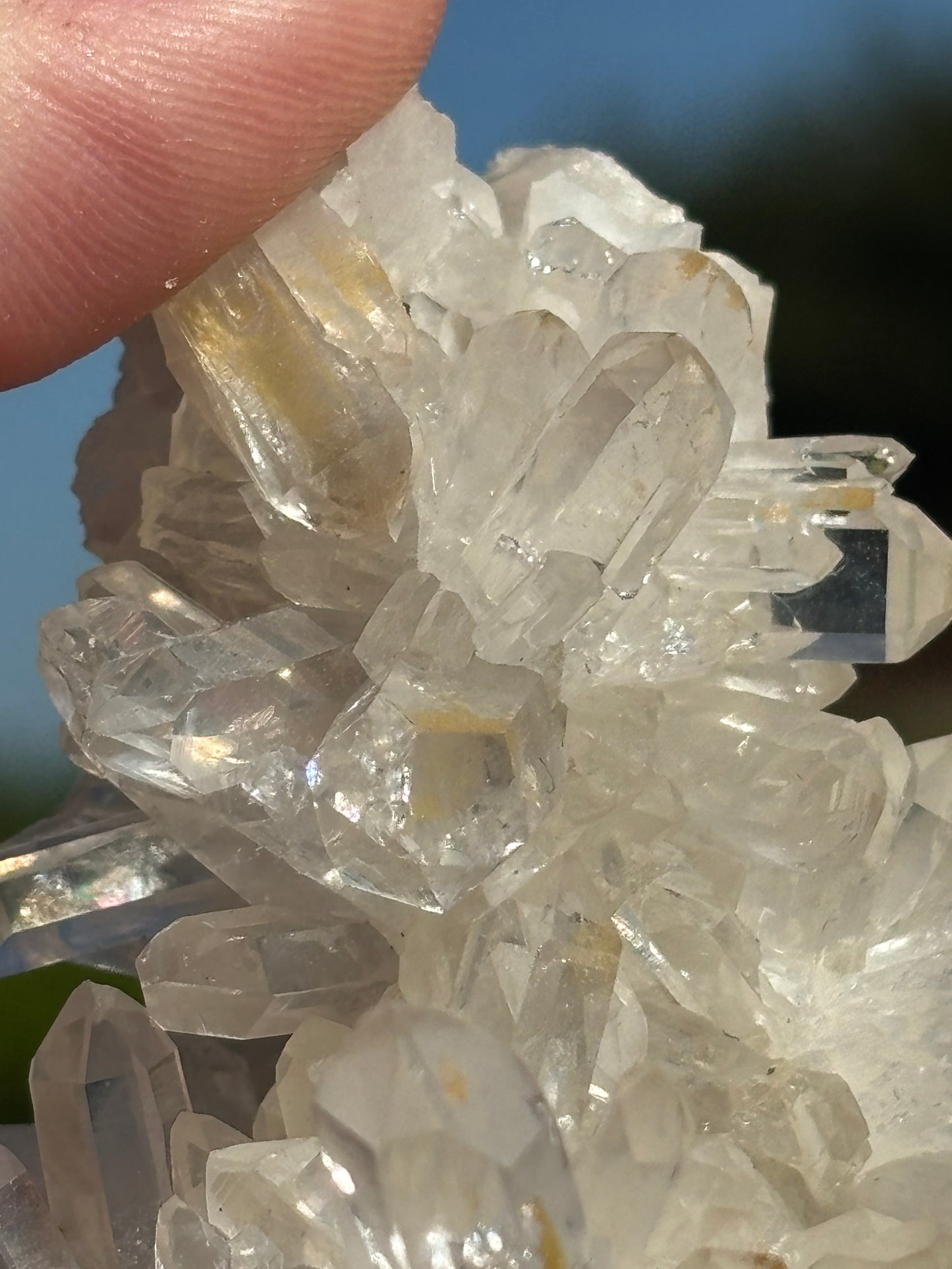 Golden Healer Needle Quartz Cluster  Brazilian Formation (171g)