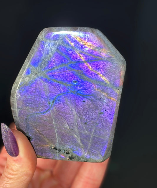 Labradorite Freeform  Purple, Blue & Pink Flash (Colour Shift) (Madagascar)
