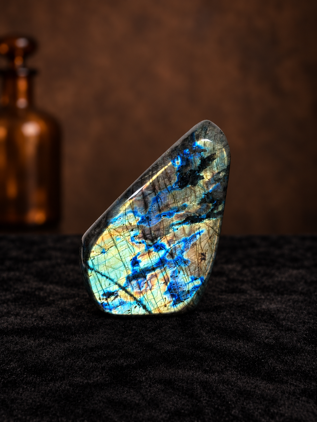 Rainbow Flash Labradorite Statement Freeform