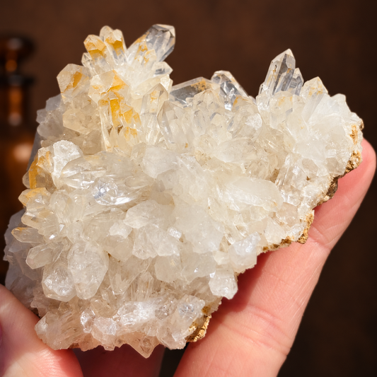 Golden Healer Needle Quartz Cluster