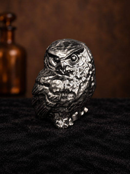 Black Obsidian Owl Carving