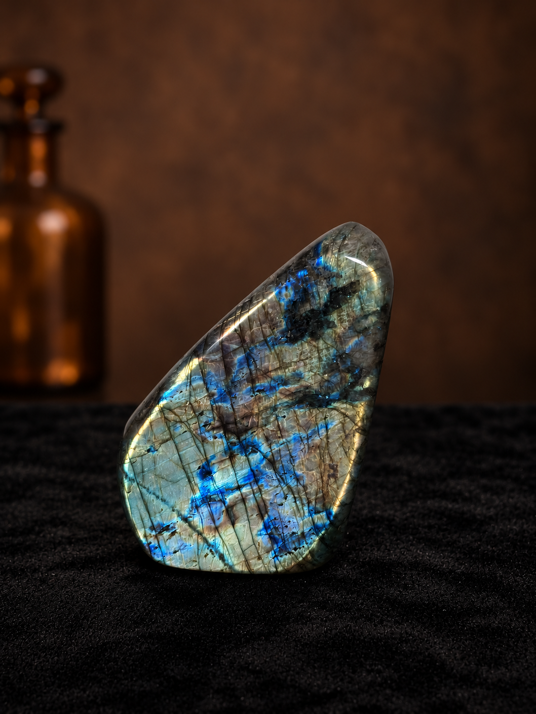 Rainbow Flash Labradorite Statement Freeform