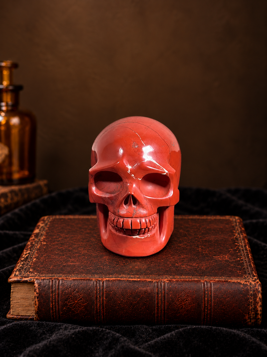 Red Jasper Crystal Skull