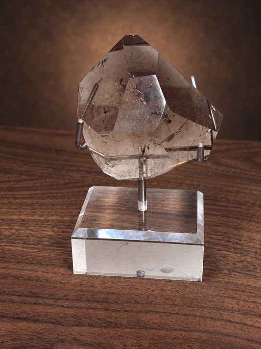 Smoky Quartz Faceted Freeform