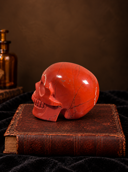 Red Jasper Crystal Skull
